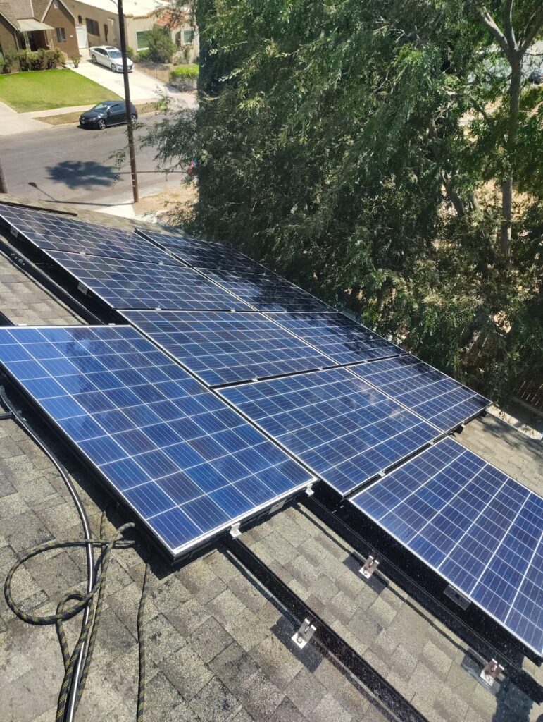 After Solar Panel Cleaning in Los Angeles, CA