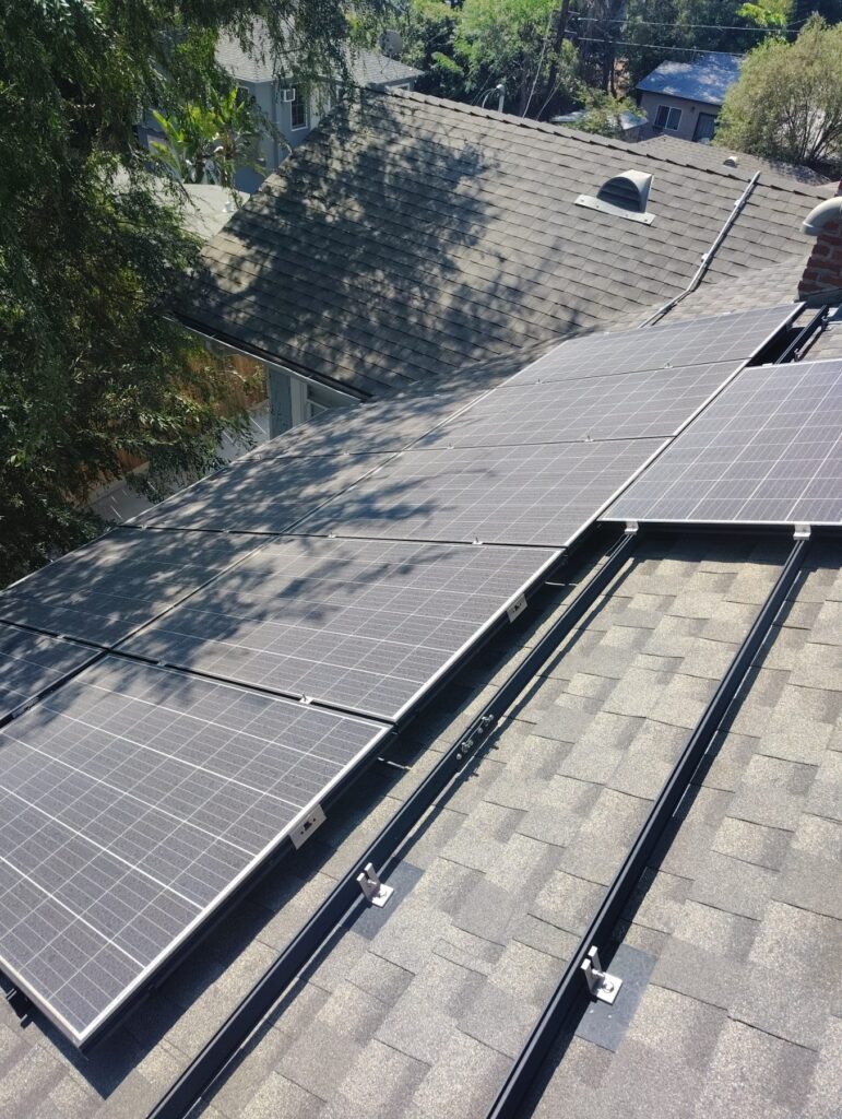 Before Solar Panel Cleaning in Los Angeles, CA