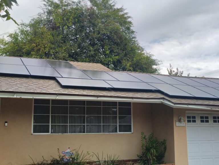 After Solar Panel Cleaning in Canoga Park, CA